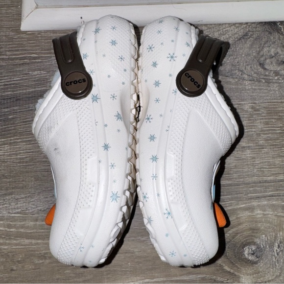 CROCS Disney Frozen Olaf lined unisex toddler boy or girl classic clogs C9 - Picture 5 of 7